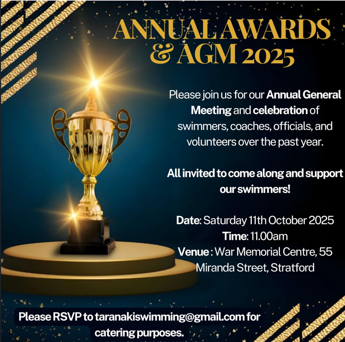 Swimming Taranaki Annual Awards & AGM